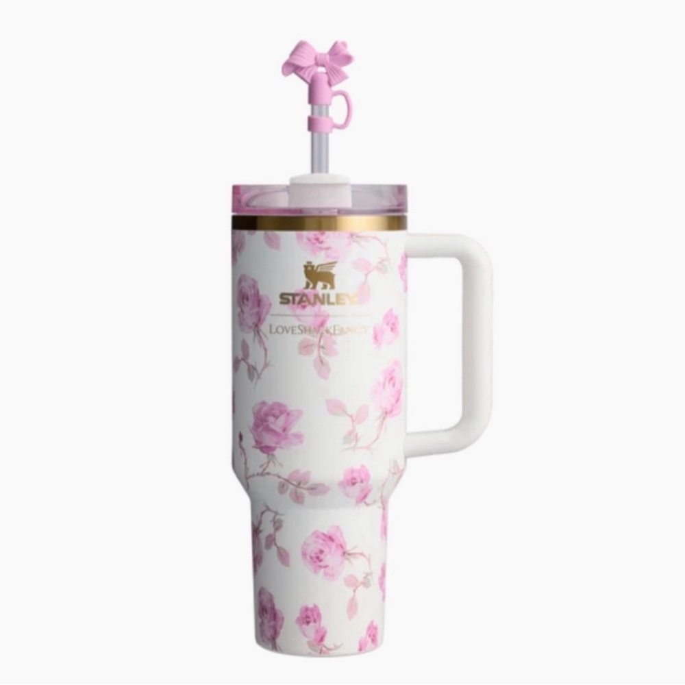 🌸Stanley x Love Shack Fancy 🌸 40oz Quencher Ribbon Rosa Limited Edition